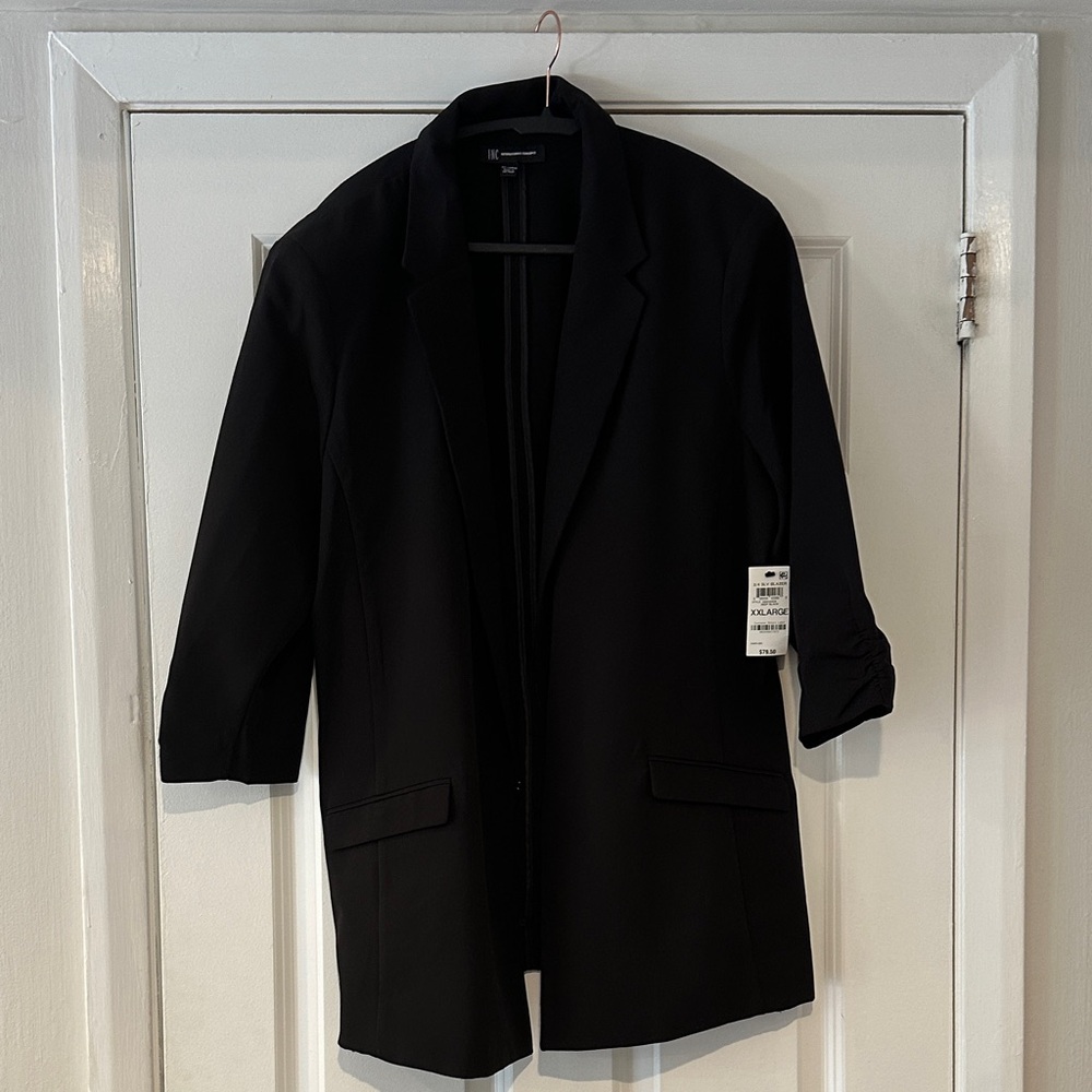 INC International Concepts Black Blazer
